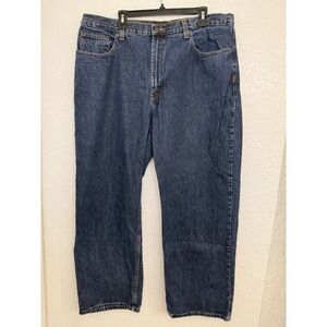 AXIST Jeans Mens Blue Denim Relaxed Fit Casual Cotton Everyday Pants 40x30